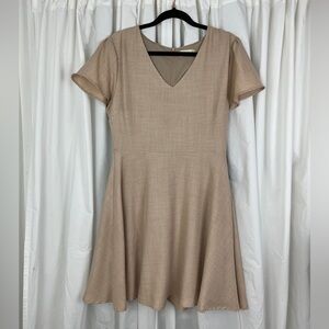 Algar’d State Camel Taupe Colored A-Line Dress Size L